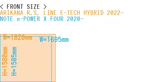 #ARIKANA R.S. LINE E-TECH HYBRID 2022- + NOTE e-POWER X FOUR 2020-
